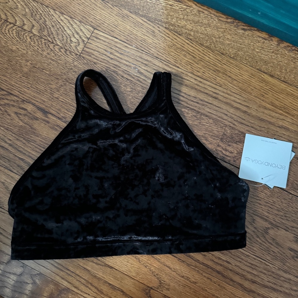 Beyond Yoga velvet sports bra/ bra top
